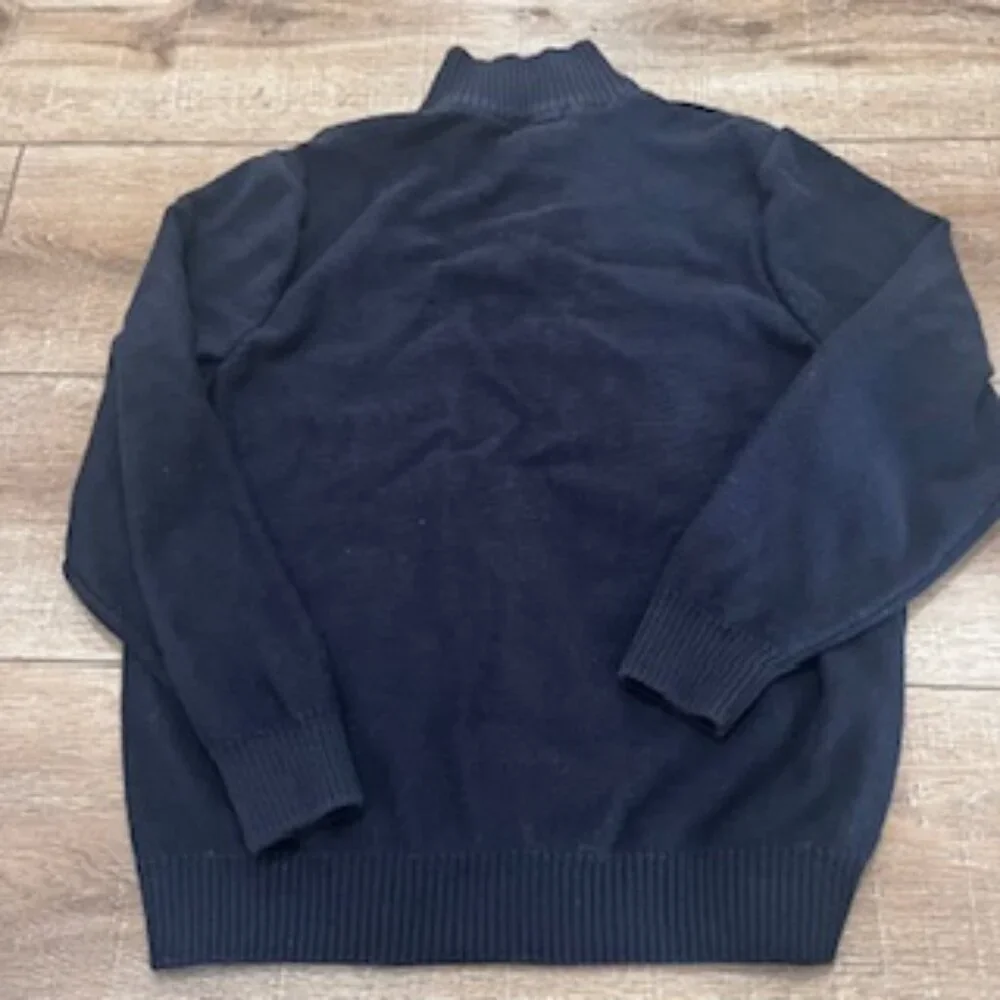 Dockers 1/4 Zip‎ Pullover  Mens XL Cotton Long Sleeve Blue Sweater